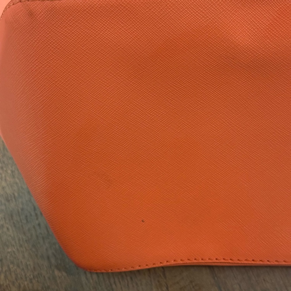 Rebecca Minkoff Everywhere Leather Vibrant Coral Tote - Picture 9 of 16